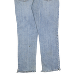 CARHARTT Mens Jeans Blue Regular Straight Denim Light W34 L30 Zip Cotton Blend