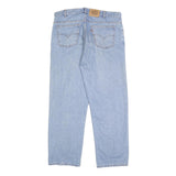 LEVI'S Mens Blue Relaxed Straight Denim Medium W36 L30 Classic Cotton Zip Jeans