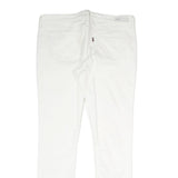 LEVI'S Womens White Slim Skinny Denim Raw Cotton Jeans W34 L31 Stylish Comfort