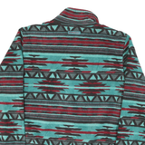 CINCH Mens Blue & Maroon Patterned Pullover Jumper Crew Neck Regular L Nylon