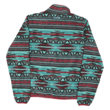 CINCH Mens Blue & Maroon Patterned Pullover Jumper Crew Neck Regular L Nylon