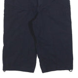 DOCKERS Womens Shorts Navy Casual M W32 Button Cotton Blend Relaxed Fit