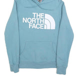 THE NORTH FACE Womens Blue Pullover Hoodie S Cotton Logo Sweatshirt