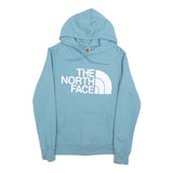 THE NORTH FACE Womens Blue Pullover Hoodie S Cotton Logo Sweatshirt