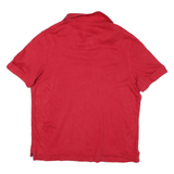NAUTICA Mens Red Short Sleeve Plain Polo Shirt S Cotton Blend Classic Fit