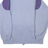 SUN-SET SPORTSWEAR Mens Blue & Purple Zip Jacket M Polyester Fleece Soft Warm