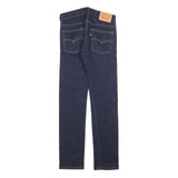 LEVI'S 512 TAPERED Girls Jeans Blue Slim Tapered Denim Raw W28 L28