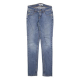 LEVI'S 571 Womens Jeans Blue Slim Skinny Denim Light W26 L30 Slim Fit Zip