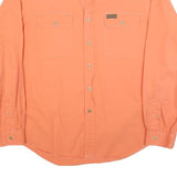 POLO RALPH LAUREN Mens Orange Classic Button Shirt XL Cotton Blend Casual