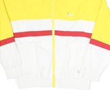 FILA Womens Yellow & White Sports Zip Jacket XS Polyester Track Retro