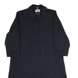 H&M Womens Navy Blue Jacket M Polyester Blend Classic Button Closure Outerwear