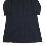 H&M Womens Navy Blue Jacket M Polyester Blend Classic Button Closure Outerwear