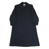 H&M Womens Navy Blue Jacket M Polyester Blend Classic Button Closure Outerwear