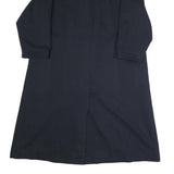 H&M Womens Navy Blue Jacket M Polyester Blend Classic Button Closure Outerwear