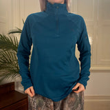 Nike Acg 1/4 Zip - Large Blue Polyester