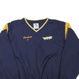 AUGUSTA Mens Navy & Yellow V-Neck XL Sweatshirt Sports Casual Lightweight