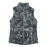 THE NORTH FACE Womens Grey & Black Quilted Gilet S Polyester Blend Outdoor Zip