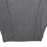 CALVIN KLEIN JEANS Mens Grey Plain Jumper V-Neck Basic Knit L Cotton Blend