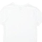 LACOSTE Mens White V-Neck Cotton Blend T-Shirt M Short Sleeve Classic