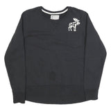 CHAMPION Womens Black Sweatshirt XL Cotton Blend Crew Neck Pullover Casual