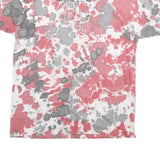 NIKE Mens Red & Grey Tie Dye Graphic T-Shirt L Short Sleeve Crew Neck Casual