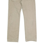 CARHARTT Mens Regular Fit Beige Cotton Blend Straight Leg Trousers W32 L30