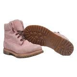 TIMBERLAND Womens Pink Lace-Up Leather Boots UK 7 Casual Outdoor