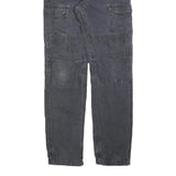 CARHARTT Mens Cotton Blend Black Regular Fit Straight Leg Trousers W29 L34