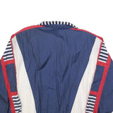 RIVER EDGE SPORT Womens Blue White & Red Windbreaker Jacket XL Nylon Casual