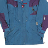 HELLY HANSEN Womens Blue & Purple Outdoor Jacket S Polyester Blend Zipped