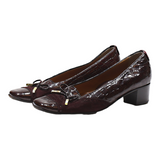 CASANOVA Loafer Shoes Maroon Leather Womens UK 5