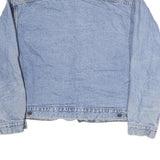 INTERNATIONAL DENIM Mens Blue Cotton Denim Jacket XL Button Plain Casual Classic