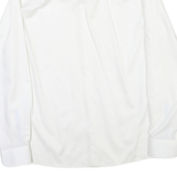 TOMMY HILFIGER Mens White Plain Shirt L Classic Formal Button Down Collar