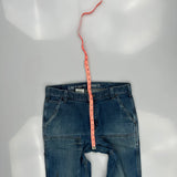 Carhartt Double Knee Carpenter Jeans - 34W 30L Blue Cotton Blend