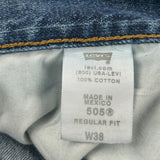 Levis Denim Shorts - 37W 11L Blue Cotton