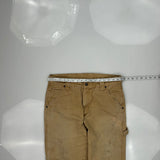 Unbranded Carpenter Pants - 32W 30L Beige Cotton