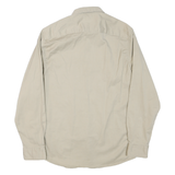 WRANGLER Mens Beige Cotton Blend Shirt S Long Sleeve Button Pockets Casual