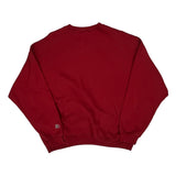 Starter Sweatshirt - XL Red Cotton Blend