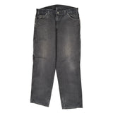 Dickies Double Knee Carpenter Trousers - 36W 31L Black Cotton