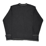 Harley Davidson Graphic Long Sleeve T-Shirt - Medium Black Cotton