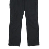 DICKIES Mens Regular Black Cotton Blend Workwear Trousers W34 L32 Zip Closure