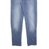 LEVI'S 527 Reg Bootcut Mens Blue Denim Medium W34 L30 Cotton Blend Zip Regular