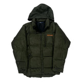 Hooded Polo By Ralph Lauren Puffer - Small Green Polyester