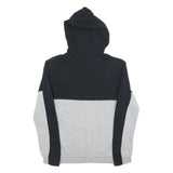 UMBRO Boys Black & Grey Cotton Blend Hoodie XL Colourblock Pullover Casual