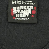 Single Stitch Screen Stars Graphic T-Shirt - Medium Black Cotton Blend