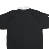 WILD KIWI Mens Black & White New Zealand Short Sleeve Plain XL Polo Shirt Cotton