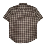 Ralph Lauren Sport Checked Short Sleeve Shirt - Large Brown Cotton