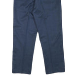 CANDA Mens Polyester Navy Blue Regular Fit Straight Leg Trousers W32 L27 Formal