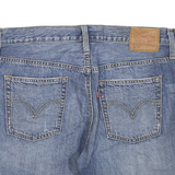LEVI'S Womens Denim Blue Distressed Shorts L W34 Casual Cotton Blend