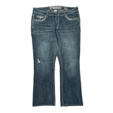 Hydraulic Boot Cut Jeans - 38W UK 16 Blue Cotton